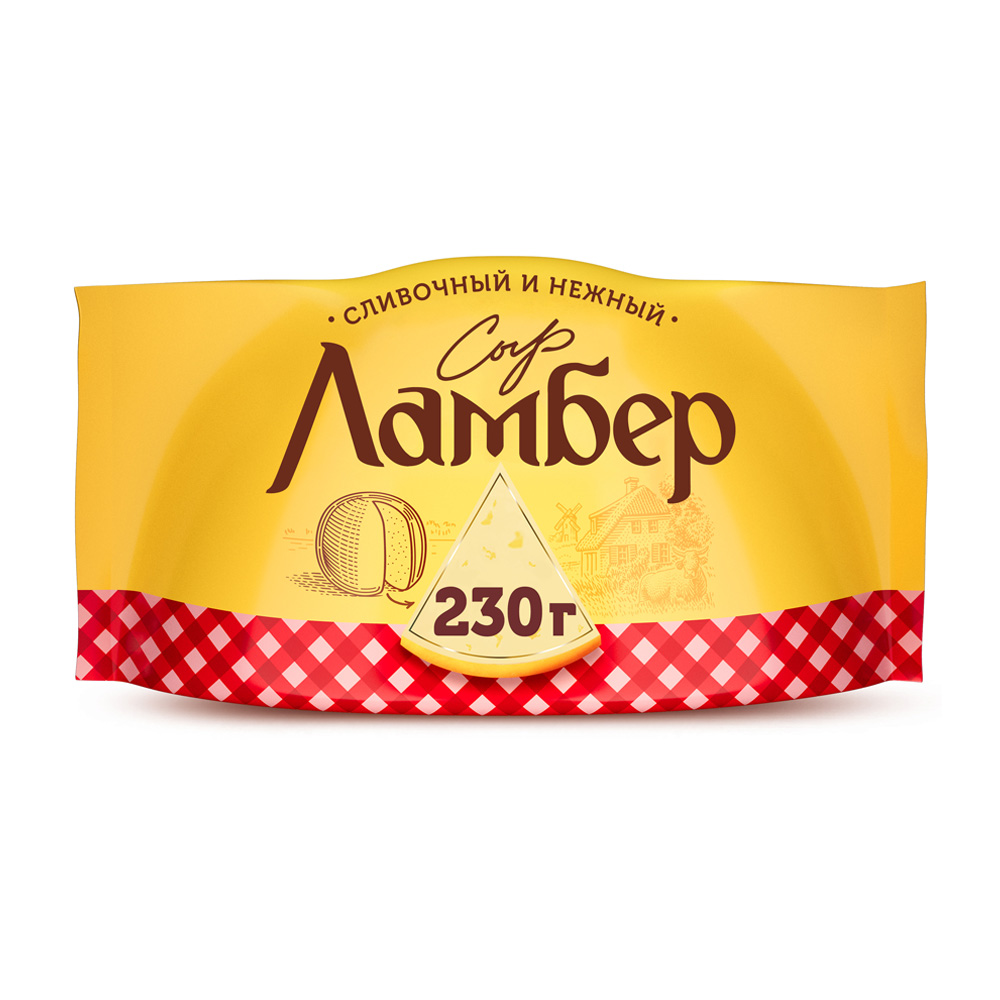 Изображение товара Ламбер Сыр полутвёрдый 50% 230 г