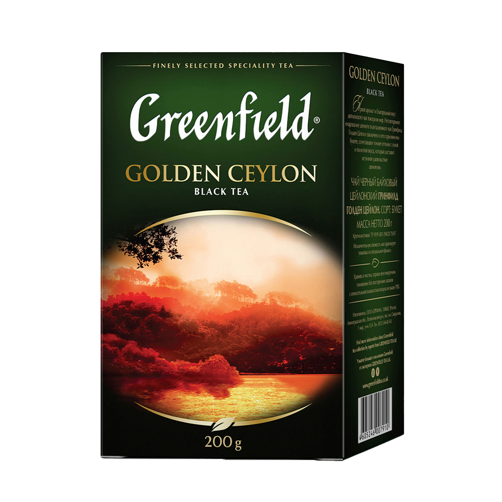 Изображение товара GREENFIELD Golden Ceylon чёрный чай 200 г