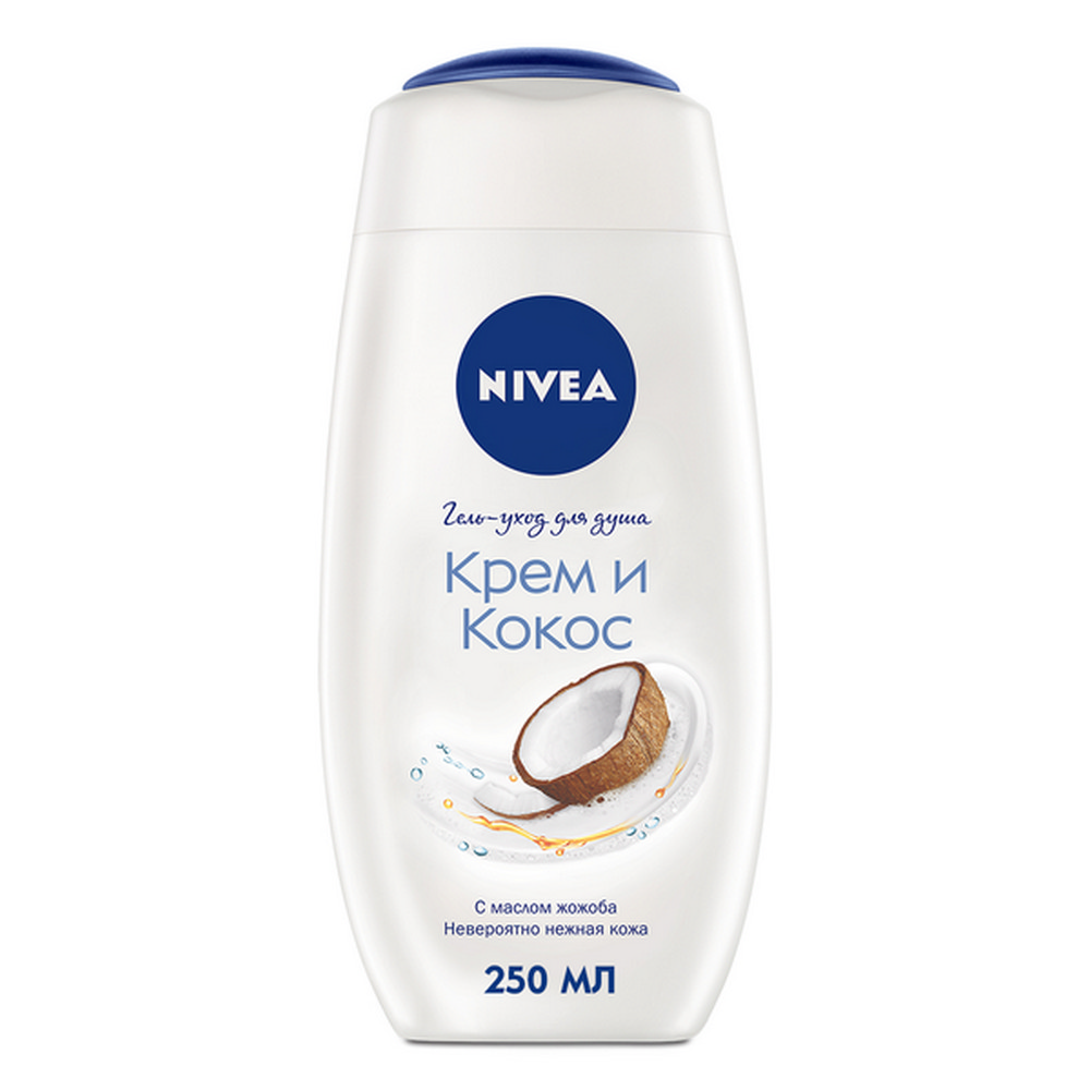 Изображение товара NIVEA Крем Кокос Гель для душа 250 мл - увлажнение и аромат кокоса