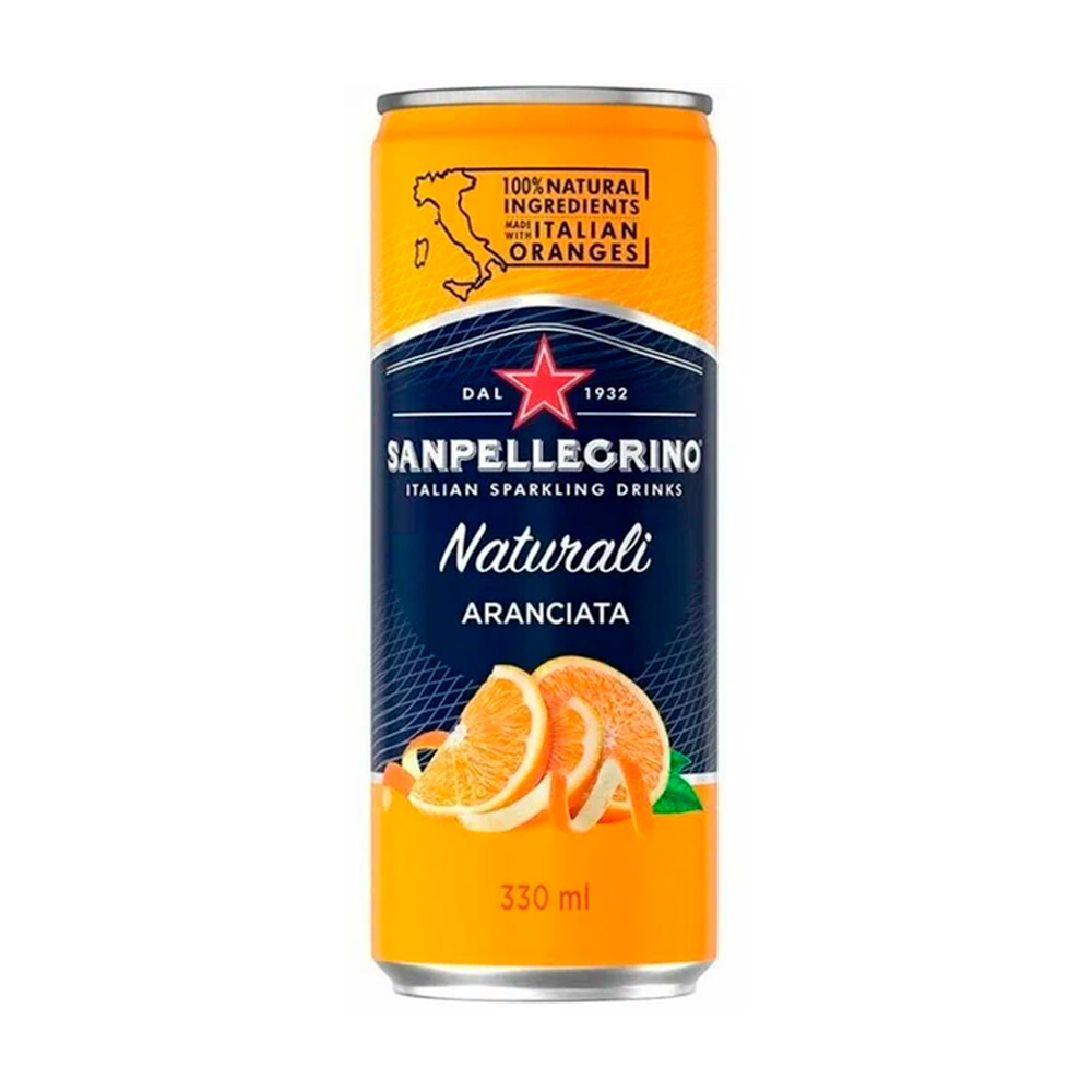 Изображение товара Напиток Сокосодержащий Sanpellegrino Aranciata 0,33 ж/б