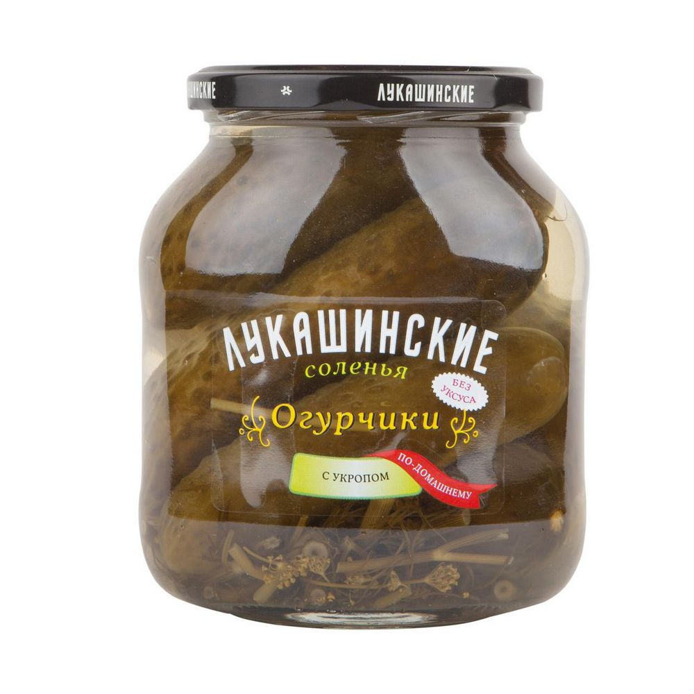 Изображение товара Огурчики Лукашинские с Укропом по-Домашнему 670г