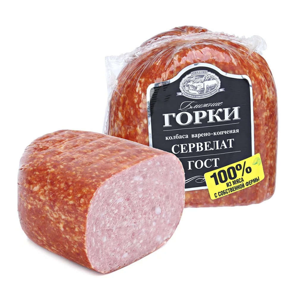 Изображение товара Сервелат Варено-Копченый Ближние Горки ГОСТ