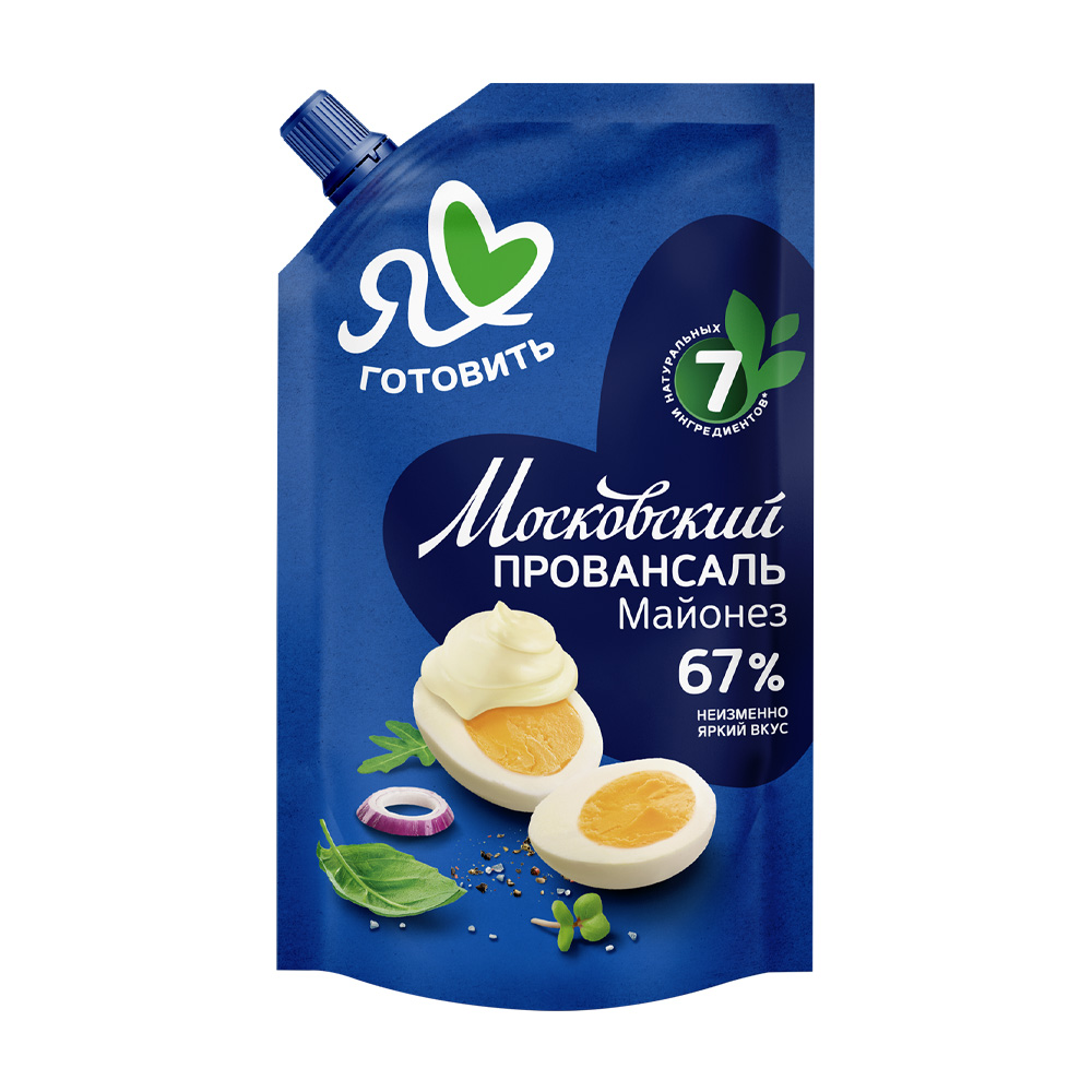 Изображение товара Майонез Московский Провансаль Классический 67% 390г дой-пак