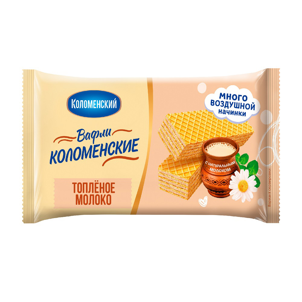 Изображение товара Вафли Коломенские Топленое Молоко 200г