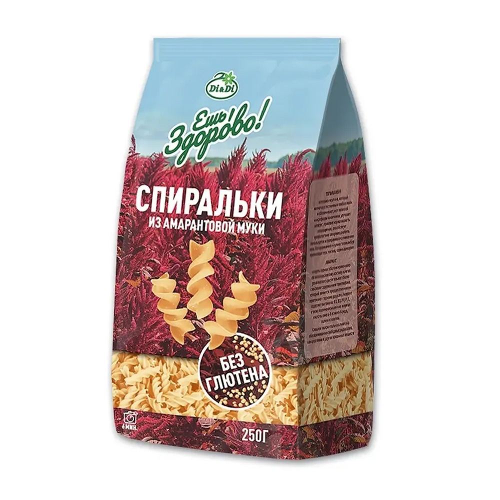 Изображение товара Макаронные Изделия Спираль из Амарантовой Муки 250г