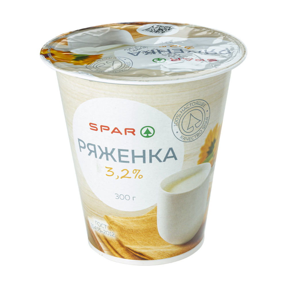 Изображение товара SPAR Ряженка термостатная 3,2% 300 г