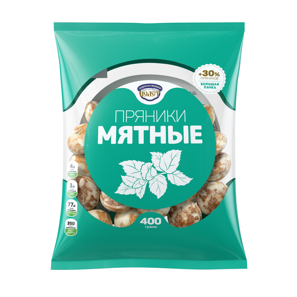 Изображение товара Пряники Полет Мятные 300г