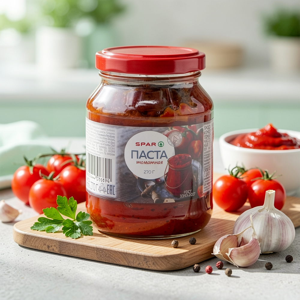Изображение товара Томатная Паста SPAR 270 г Стекло