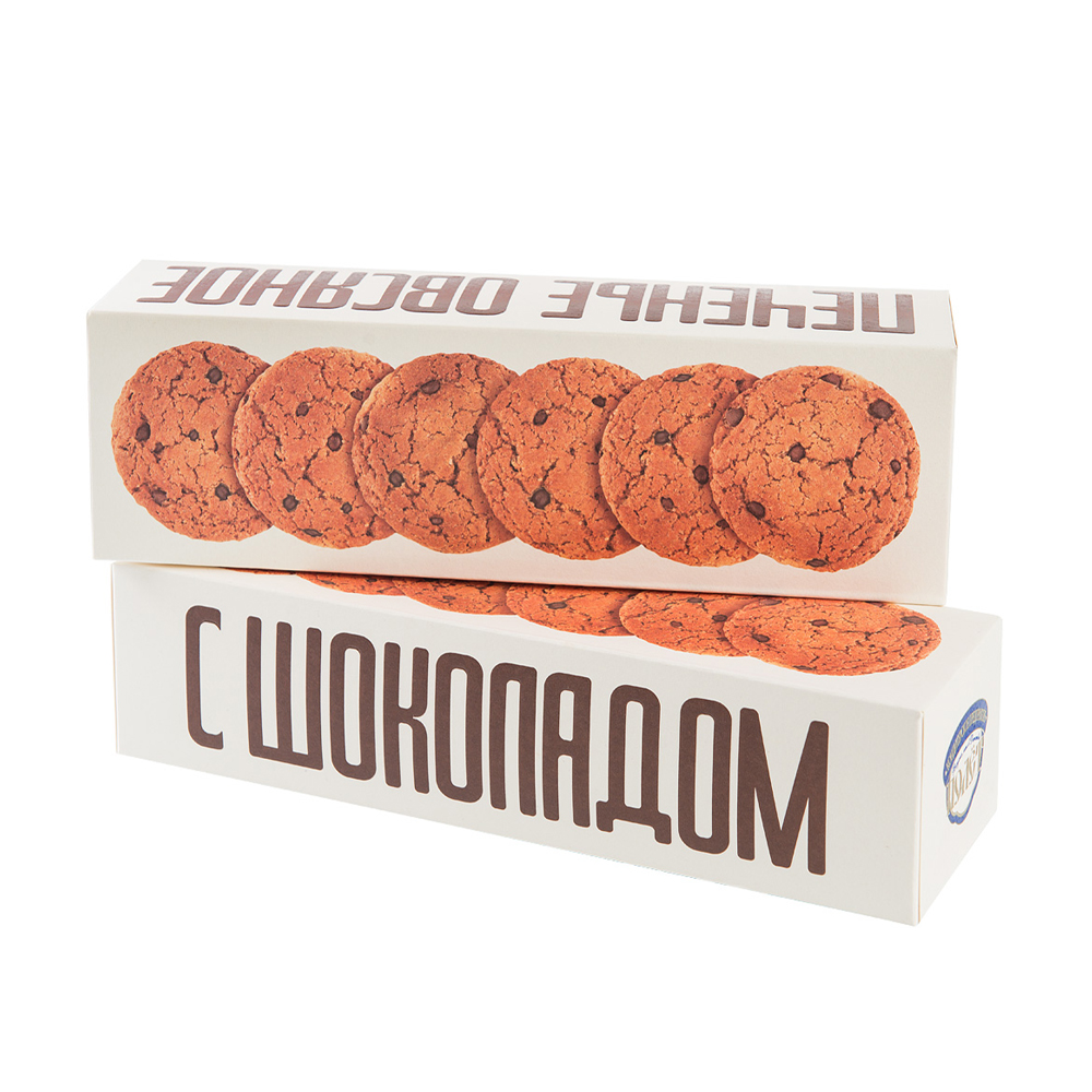 Изображение товара Печенье Польет Овсяное с Шоколадом 0. 25 кг - Фасованное