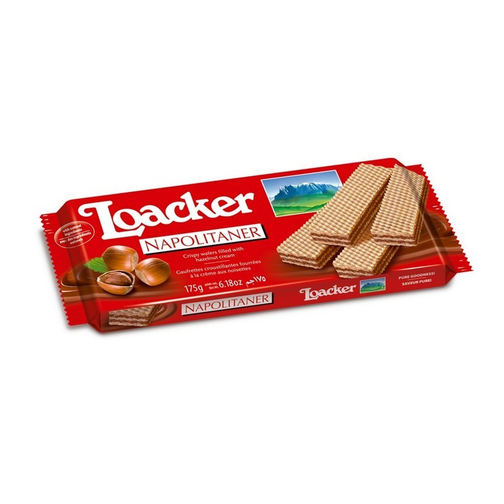 Изображение товара Loacker Вафли с лесным орехом 175 г