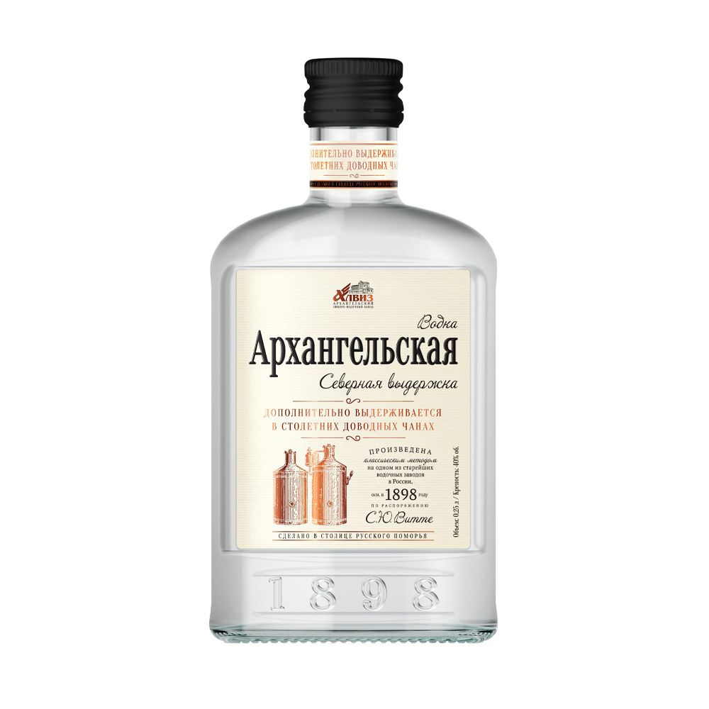 Изображение товара Архангельская Северная Выдержка 40% 0, 25 л - водка премиум