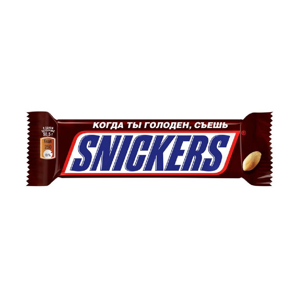 Изображение товара Шоколадный Батончик Snickers 50,5г