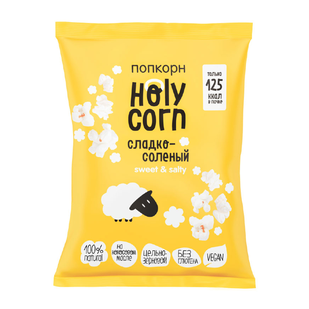 Изображение товара Попкорн Holy Corn Сладко-соленый 30г