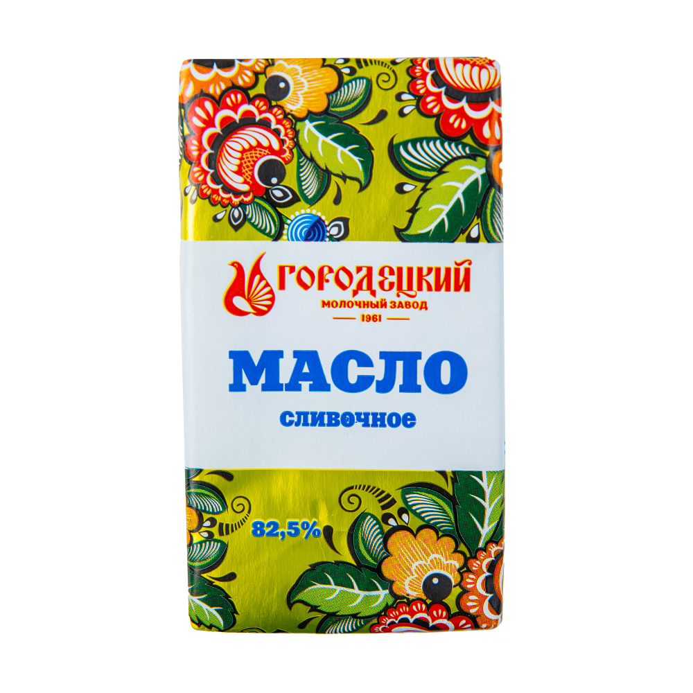 Изображение товара Масло сливочное Городецкое Традиционное 82,5% 180 г
