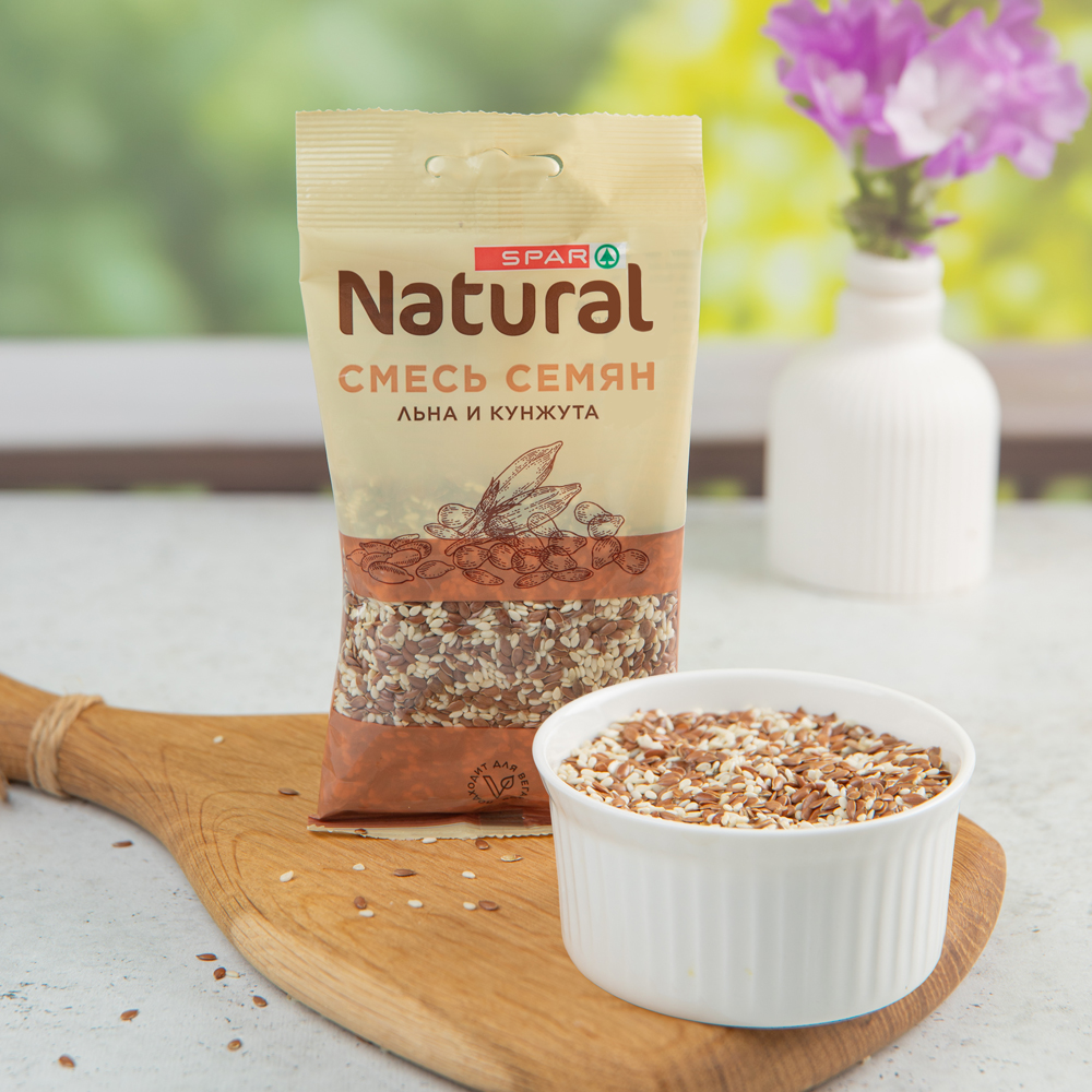 Изображение товара Смесь семян льна и кунжута SPAR NATURAL 80 г