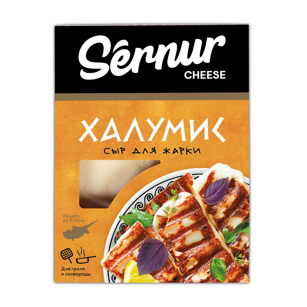 Изображение товара Сыр для Жарки Sernur Халумис из Коровьего Молока 50% 200г