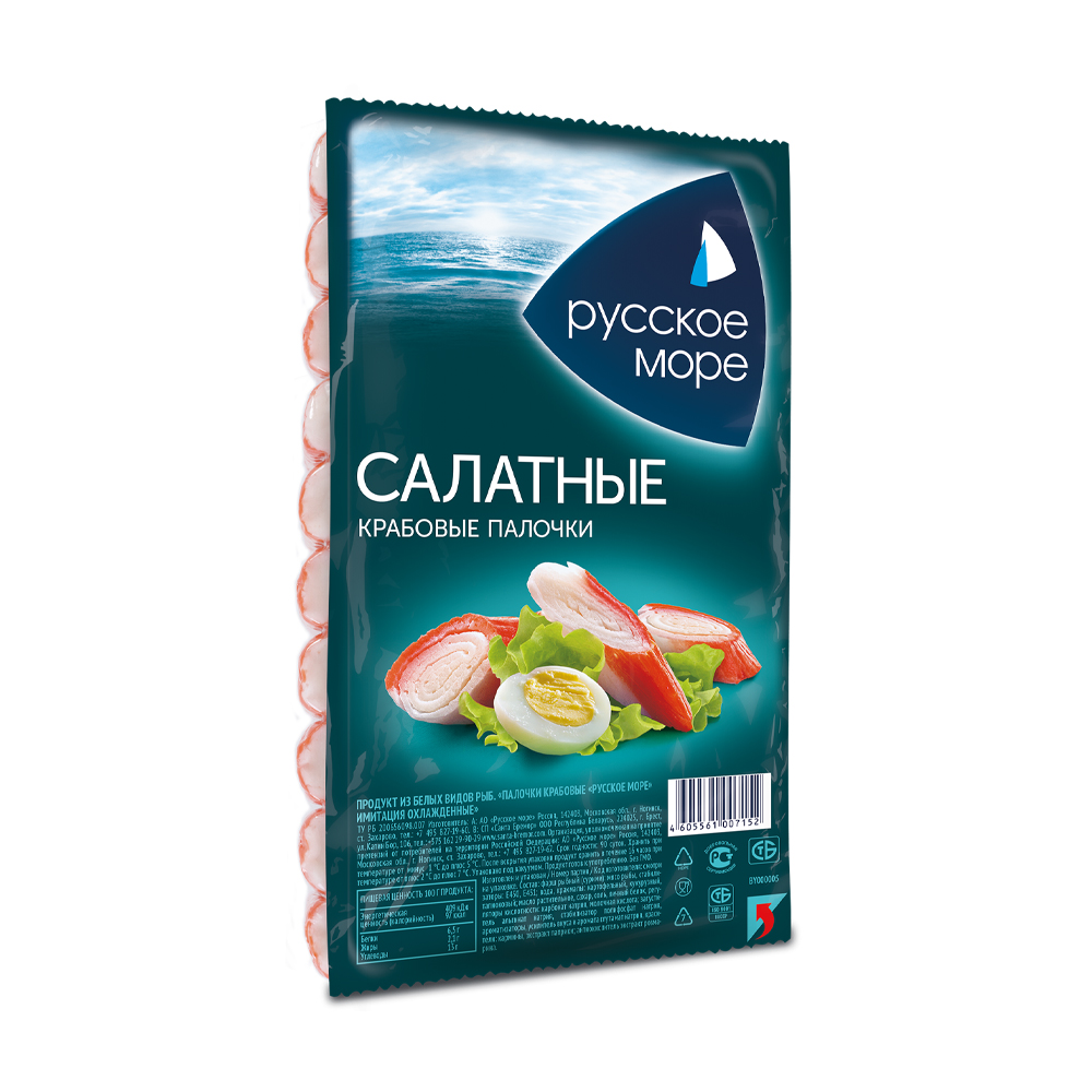 Изображение товара Крабовые Палочки Русское Море Салатные 200г