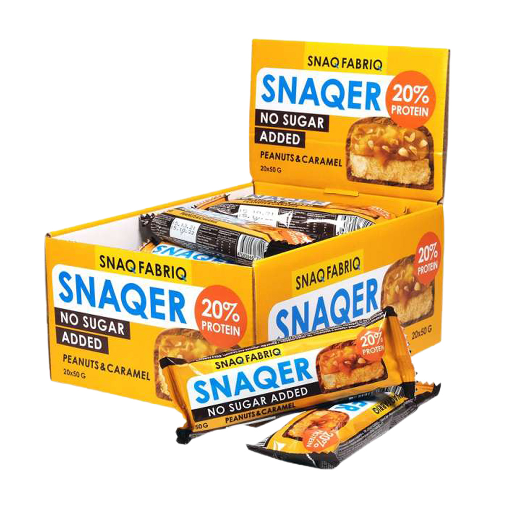 Изображение товара Батончик Snaqer Арахис и Карамель 50г