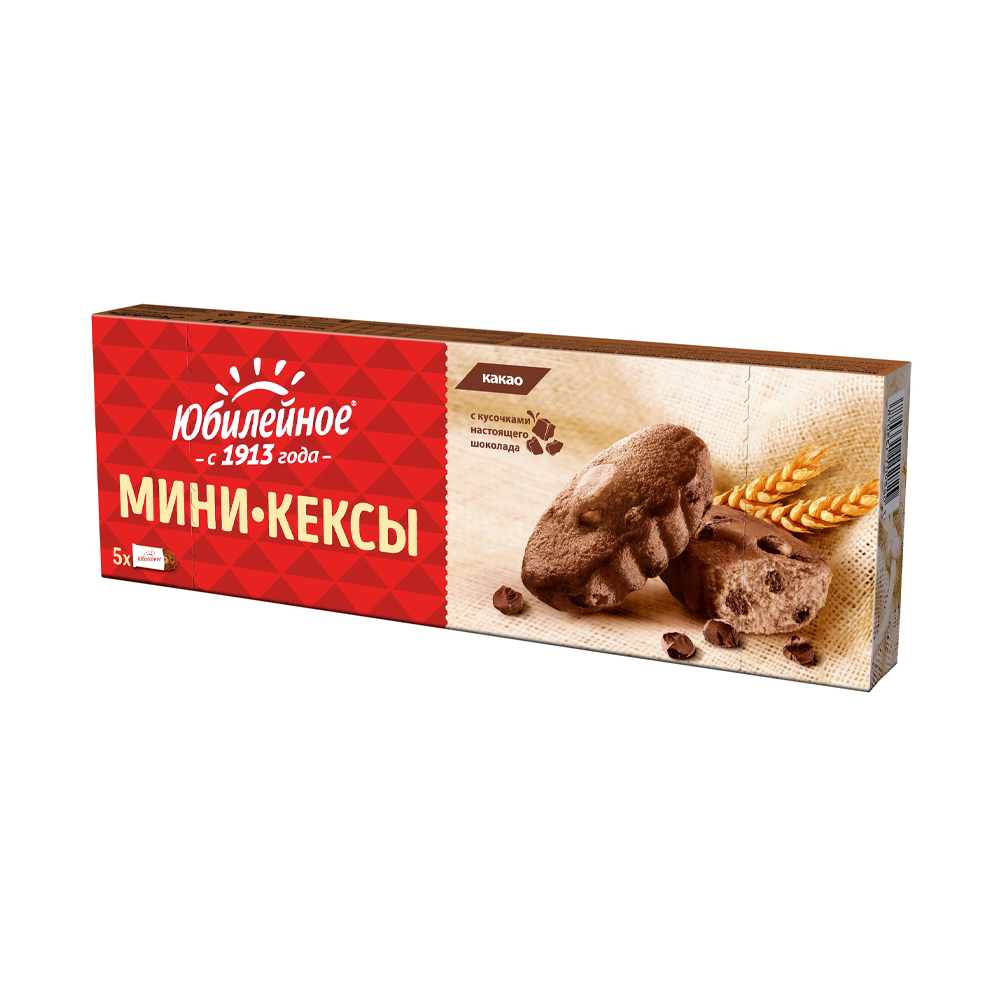 Изображение товара ЮБИЛЕЙНОЕ Мини-кексы какао 0.14 кг