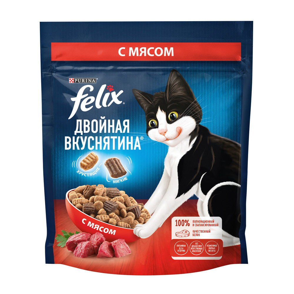 Изображение товара Felix Двойная вкуснятина для кошек 0.2 кг