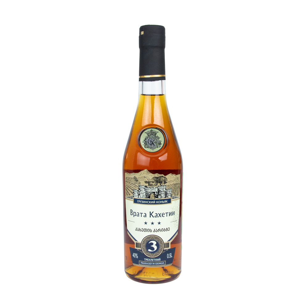 Изображение товара Коньяк Грузинский Врата Кахетии 3 Года 40% 0,5л
