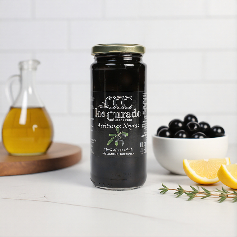 Изображение товара Los Curado маслины с косточкой 360 г