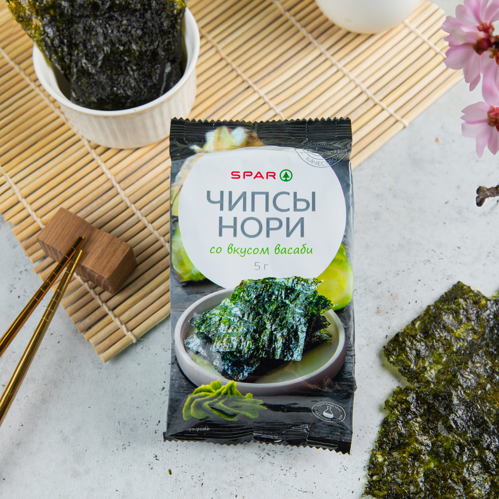Изображение товара Чипсы Нори SPAR с вкусом васаби 5 г