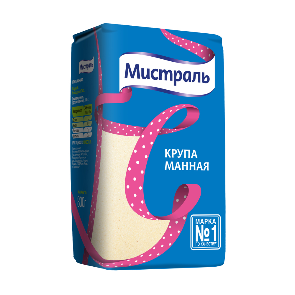 Изображение товара Крупа Мистраль Манная 800г