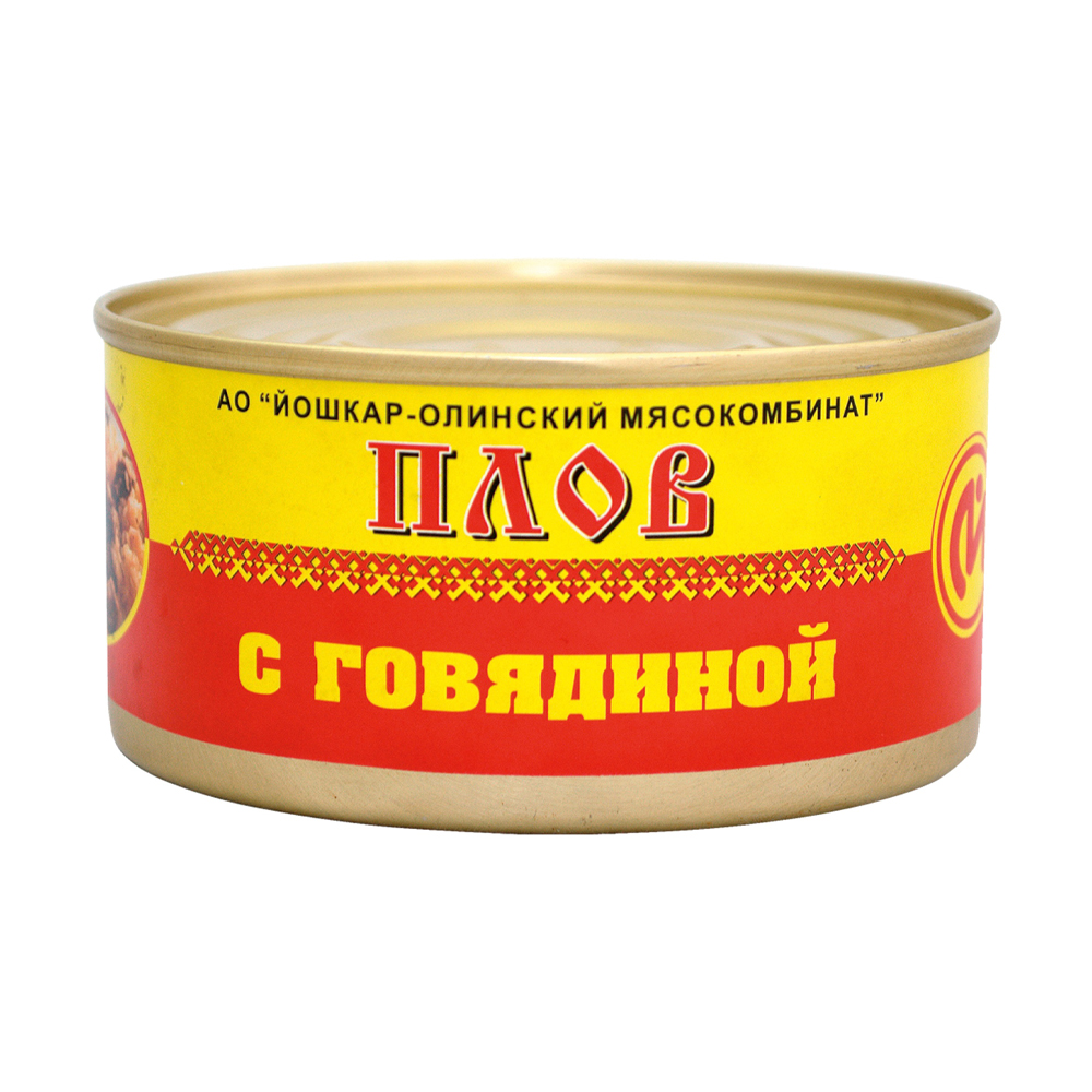 Изображение товара Плов с говядиной ЙОШКАР-ОЛИНСКИЙ МЯСОКОМБИНАТ 0.325 кг