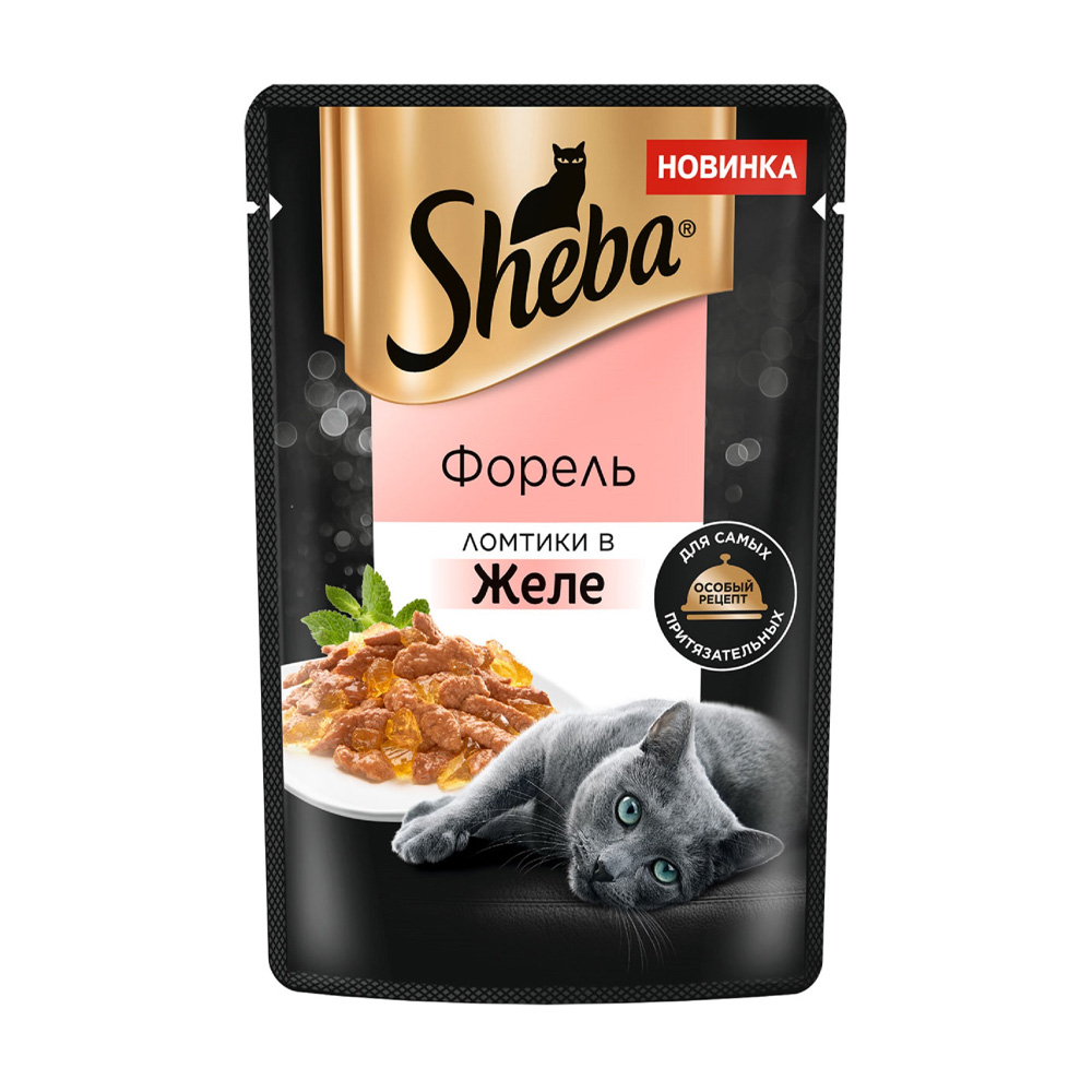 Изображение товара Корм Влажный для Кошек Sheba Форель в Желе 75г