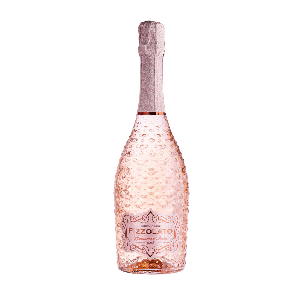 Изображение товара Вино PIZZOLATO Шампанское игристое розовое Экстра Драй 11% 0,75 л