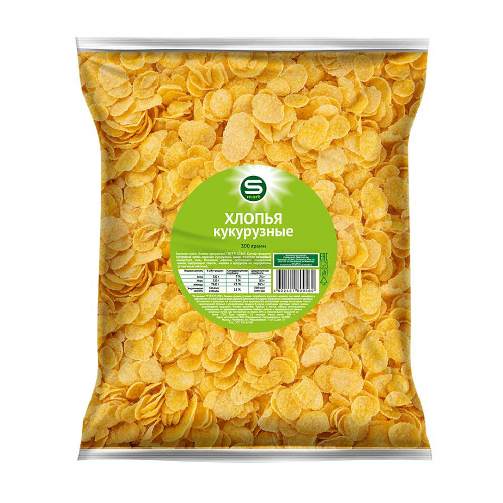 Изображение товара [Продукты питания] SMART Кукурузные хлопья 300г - быстрый завтрак