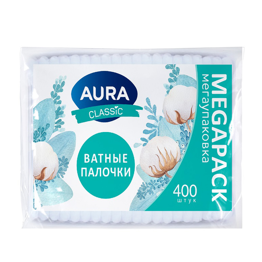 Изображение товара Aura Classic Ватные палочки 400 шт - для макияжа и ухода