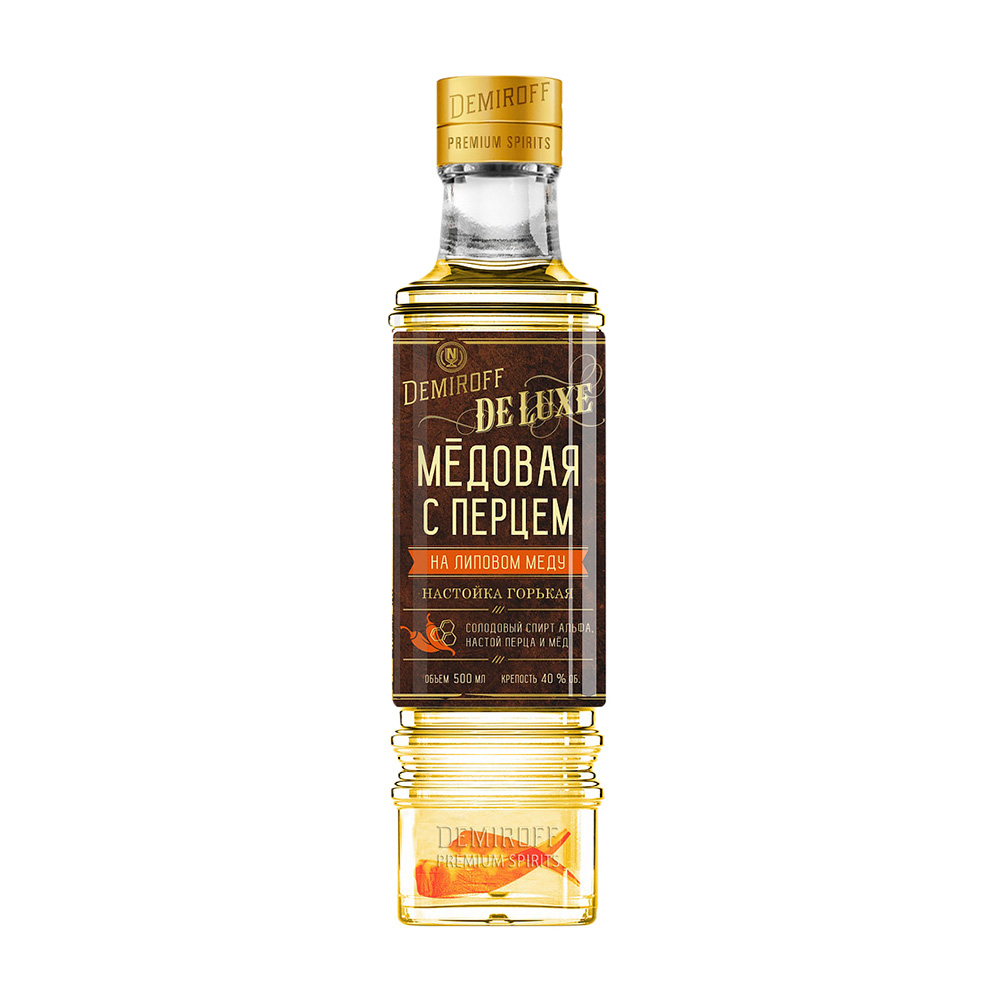 Изображение товара Настойка Горькая Демирофф Медовая с Перцем 40% 0,5л