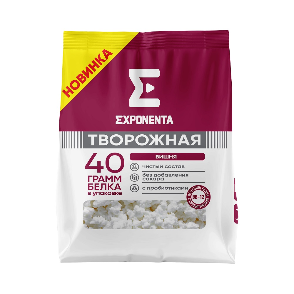 Изображение товара Продукт Творожный Exponenta Вишня 250г