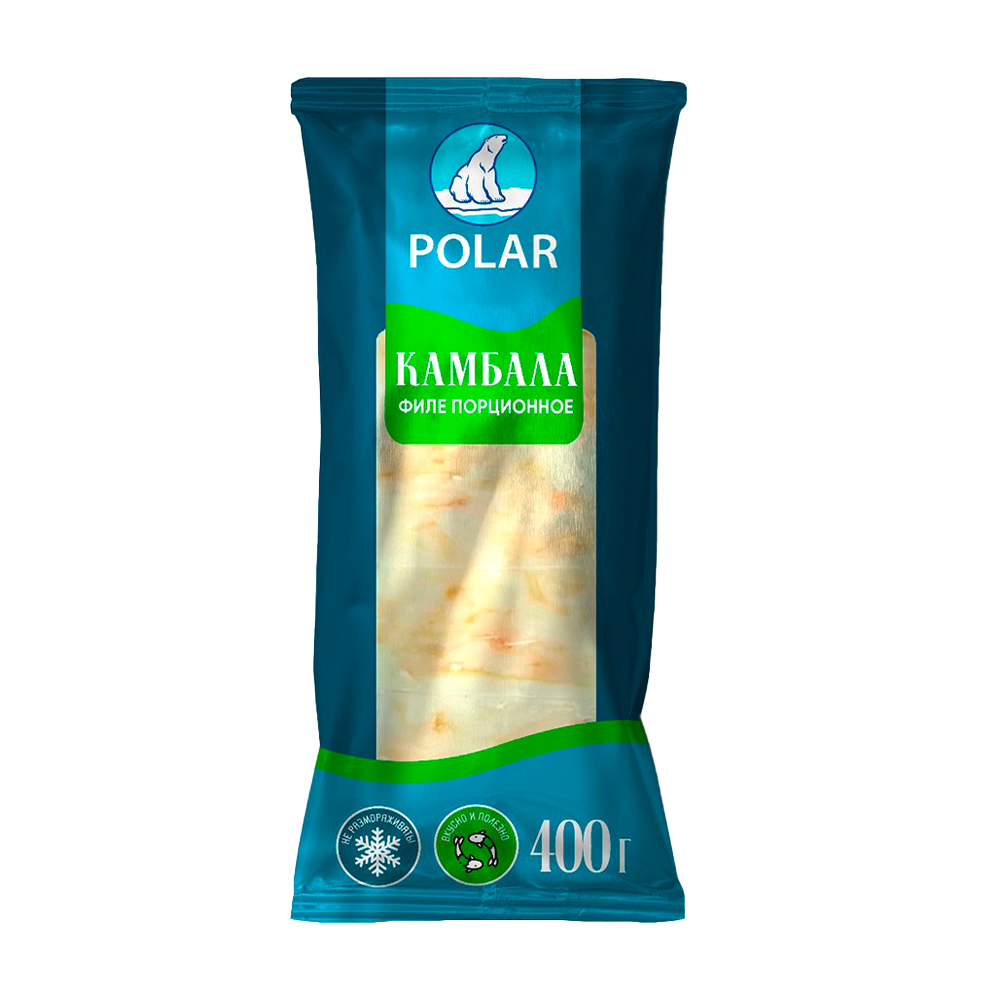 Изображение товара Филе камбалы Polar 0. 4 кг - замороженная белая рыба