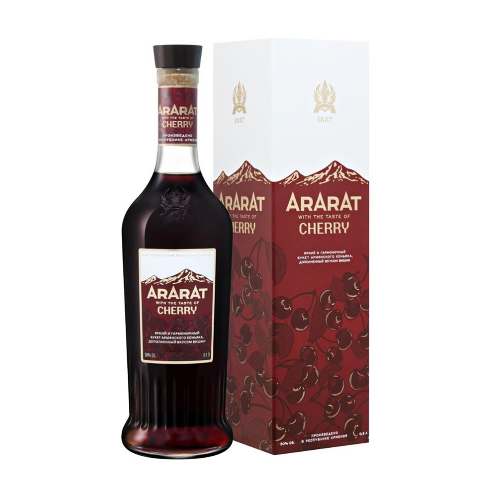 Изображение товара Арарат Вишня 30% 0, 5 л - коньяк с вишневым вкусом