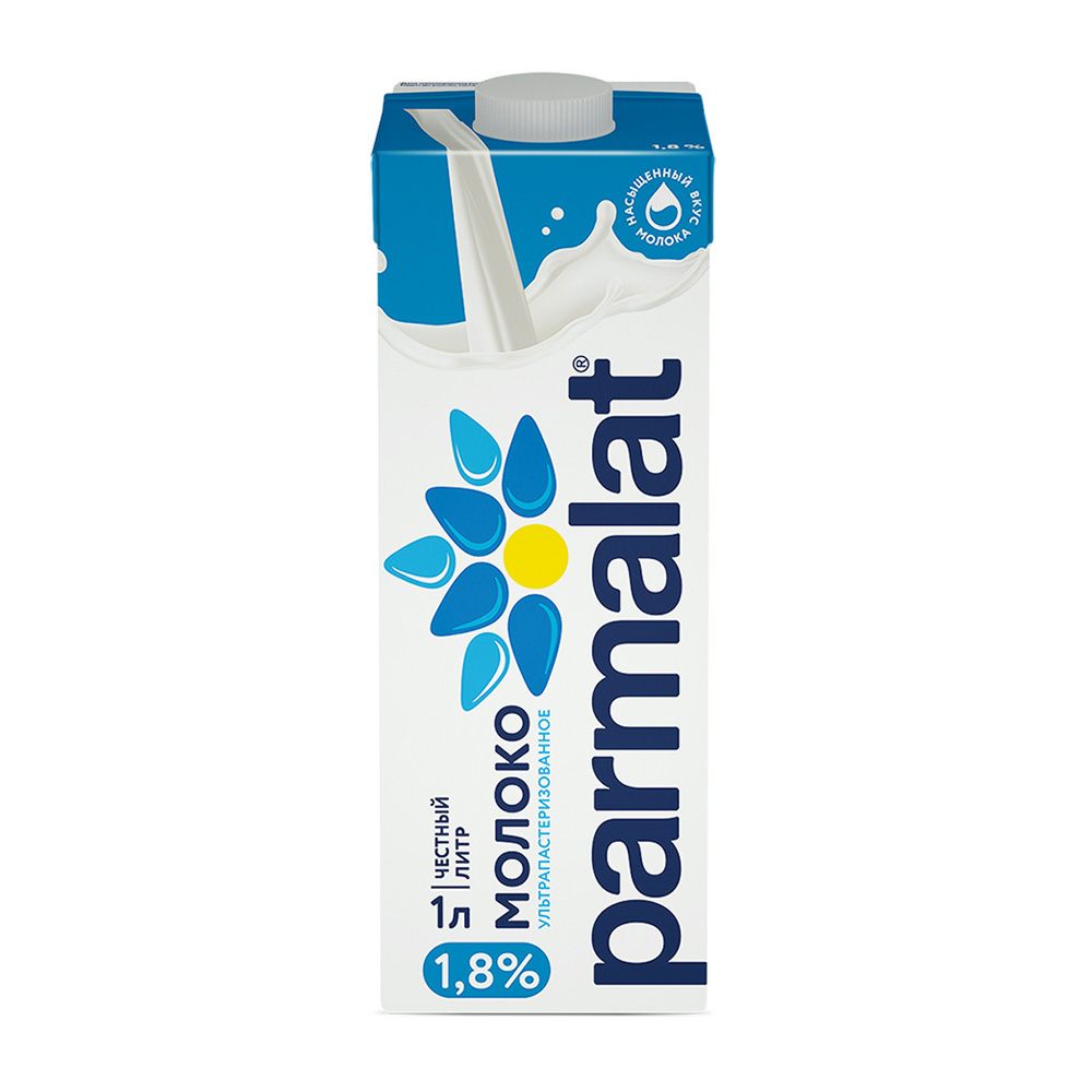 Изображение товара Молоко Parmalat Ультрапастеризованное 1,8% 1л