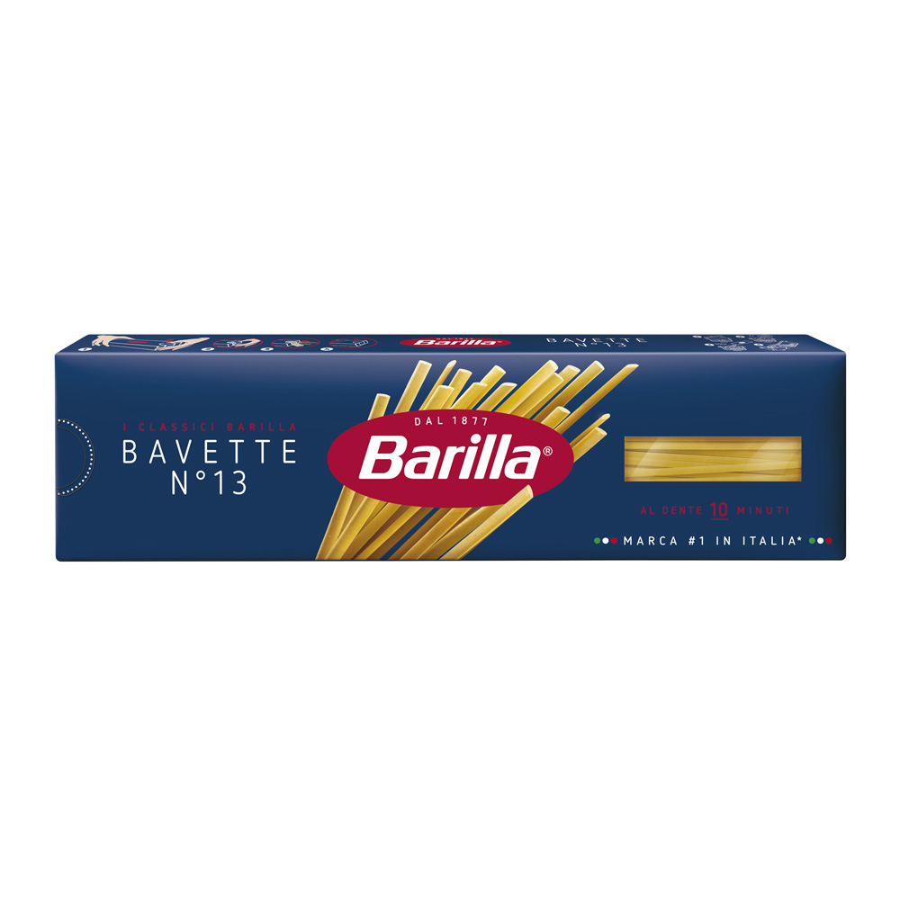 Изображение товара Barilla Баветте No13 450 г - макароны для пасты с хорошей держимостью