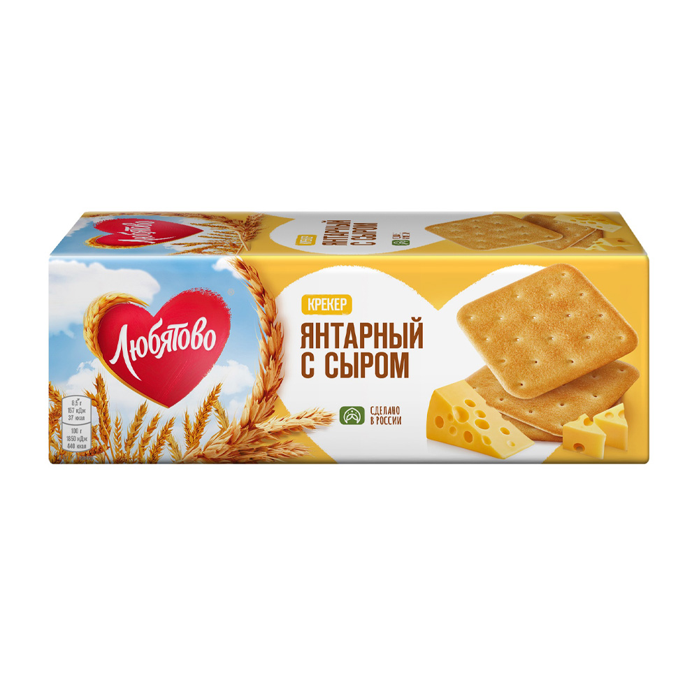 Изображение товара Крекер Любятово Янтарный с Сыром 204г