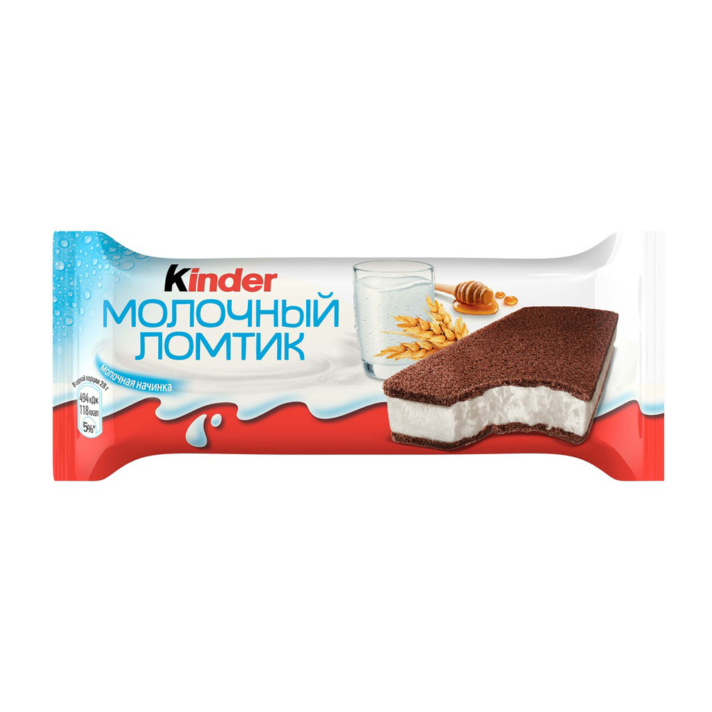 Изображение товара Пирожное Kinder Молочный Ломтик 28г