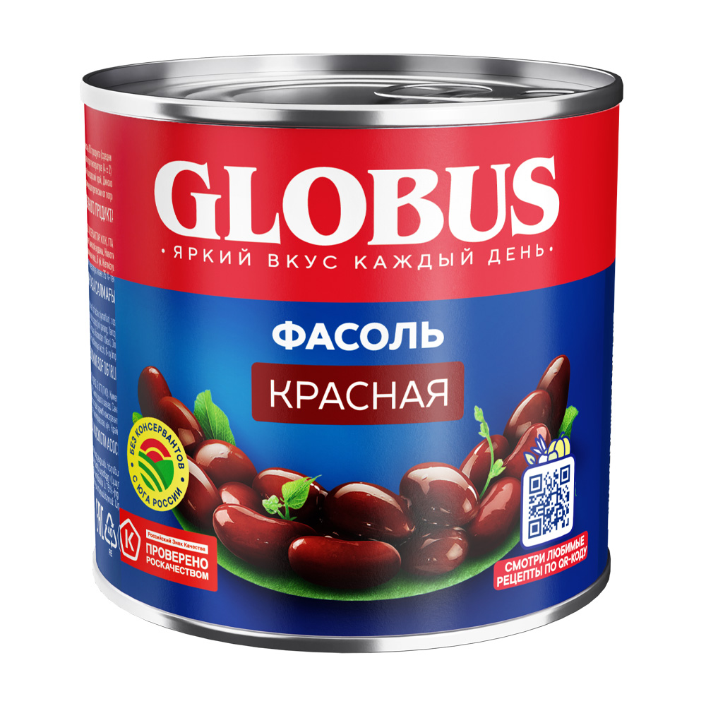 Изображение товара Фасоль Красная Globus 425мл ж/б