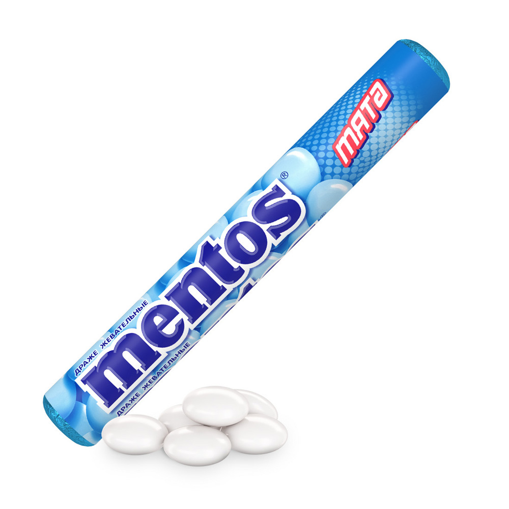 Изображение товара Драже Mentos Мята 37, 5г - освежающий вкус и натуральное качество