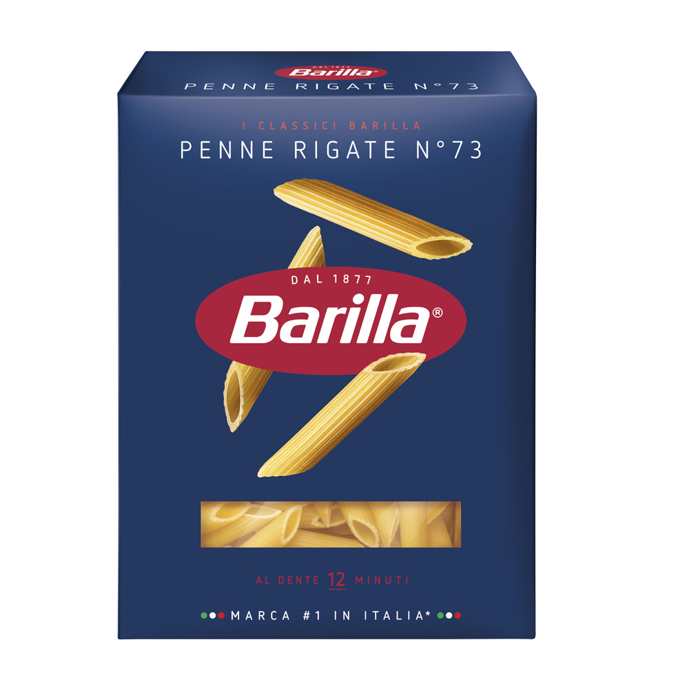 Изображение товара Barilla No73 Пенне Ригате, 450 г - идеальная паста для соусов