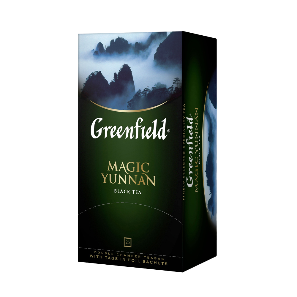 Изображение товара Чай Черный Greenfield Magic Yunnan 25 Пакетиков Изображение товара Чай Черный Greenfield Magic Yunnan 25 Пакетиков