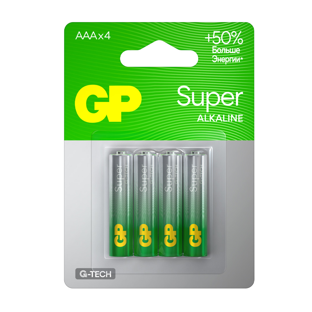 Изображение товара Батарейки GP Super ААА 4шт