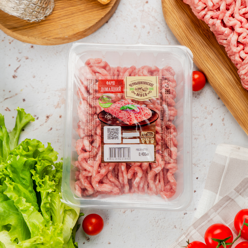 Изображение товара Фарш Домашний Чернышихинское Мясо 400г
