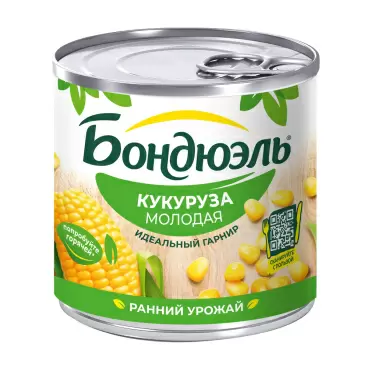 Изображение товара Кукуруза Бондюэль Молодая 170г ж/б