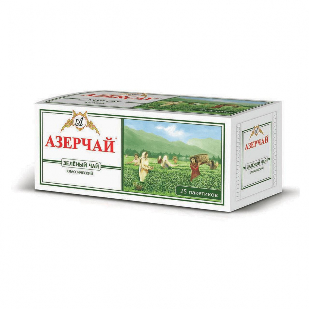 Изображение товара Чай Зеленый Азерчай Классический 25 Пакетиков с/я