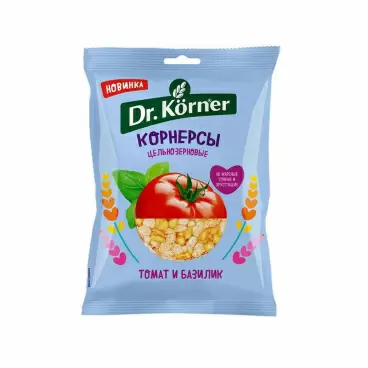Изображение товара Чипсы Dr.Korner Кукурузно-рисовые с Томатом и Базиликом 50г